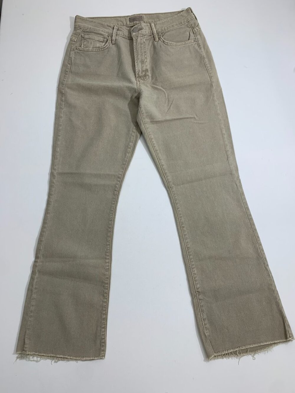 MOTHER The Insider ankle fray chalk it up jeans. Women's size 29